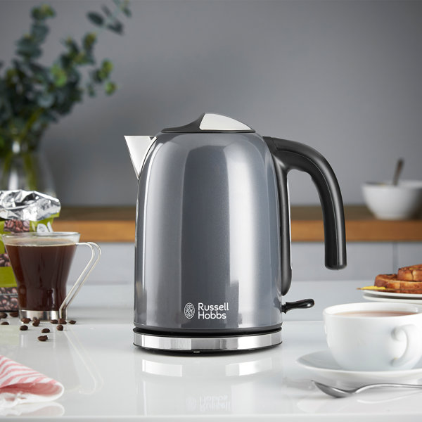 Russell Hobbs Electric Kettle 1.7L Coloured Stainless Steel & Reviews